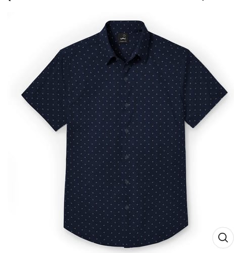 Elisha S. review of Pure Cotton - Short Sleeve - Navy Prism image 1 out of 1