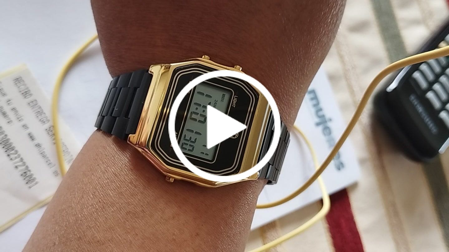 Customer video review of Reloj Digital Vintage ~ BlackGold
