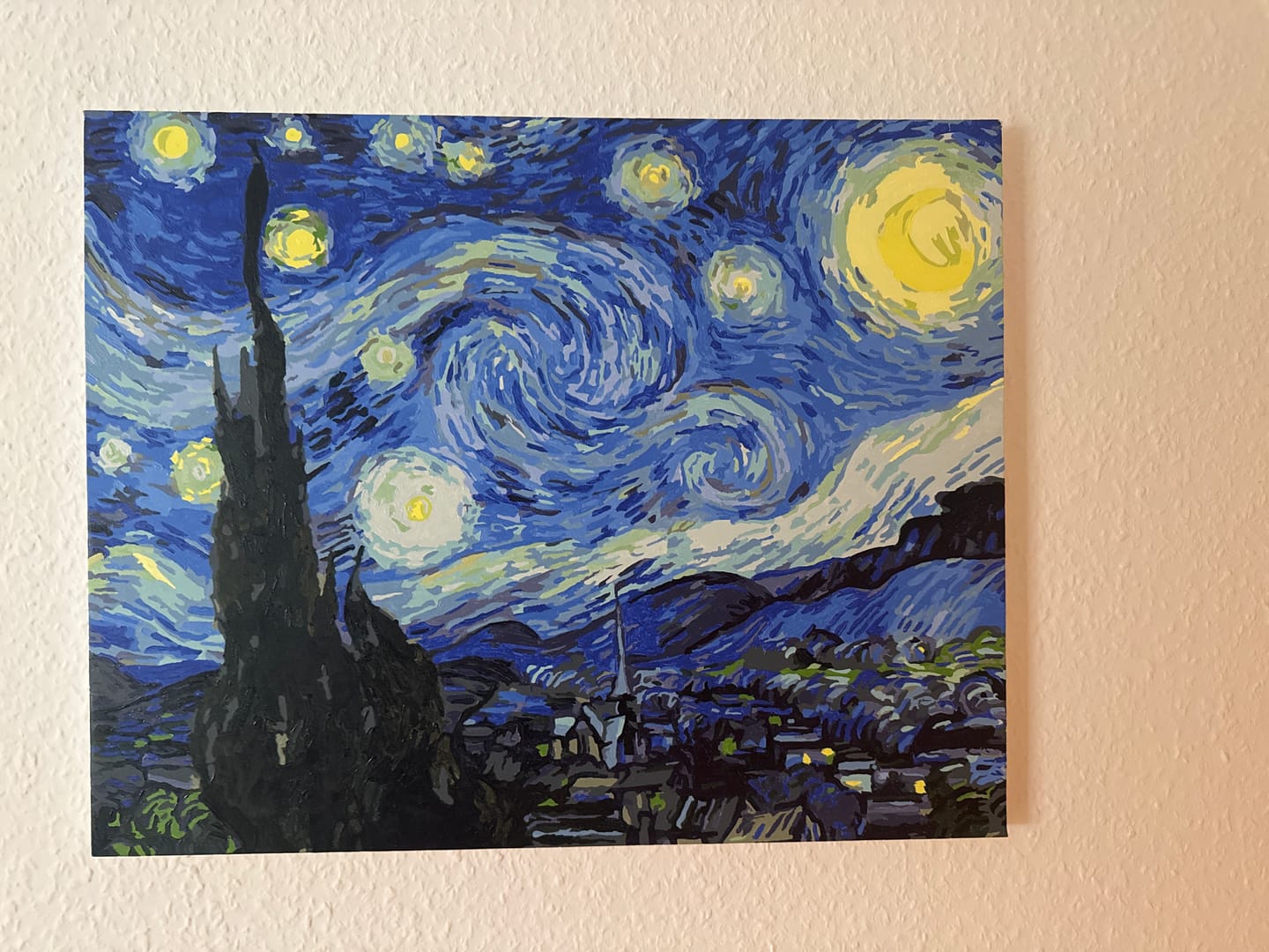 Customer photo review of Malen nach Zahlen - Sternennacht (The Starry Night) - Van Gogh