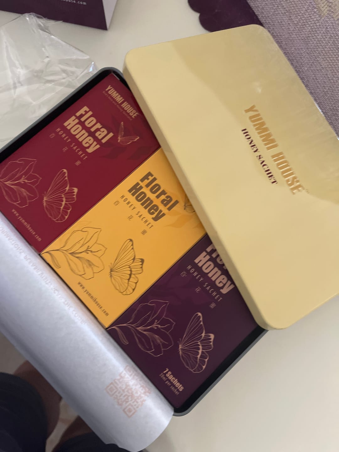 Customer photo review of Raw Instant Honey Sachets (21x 20ml)