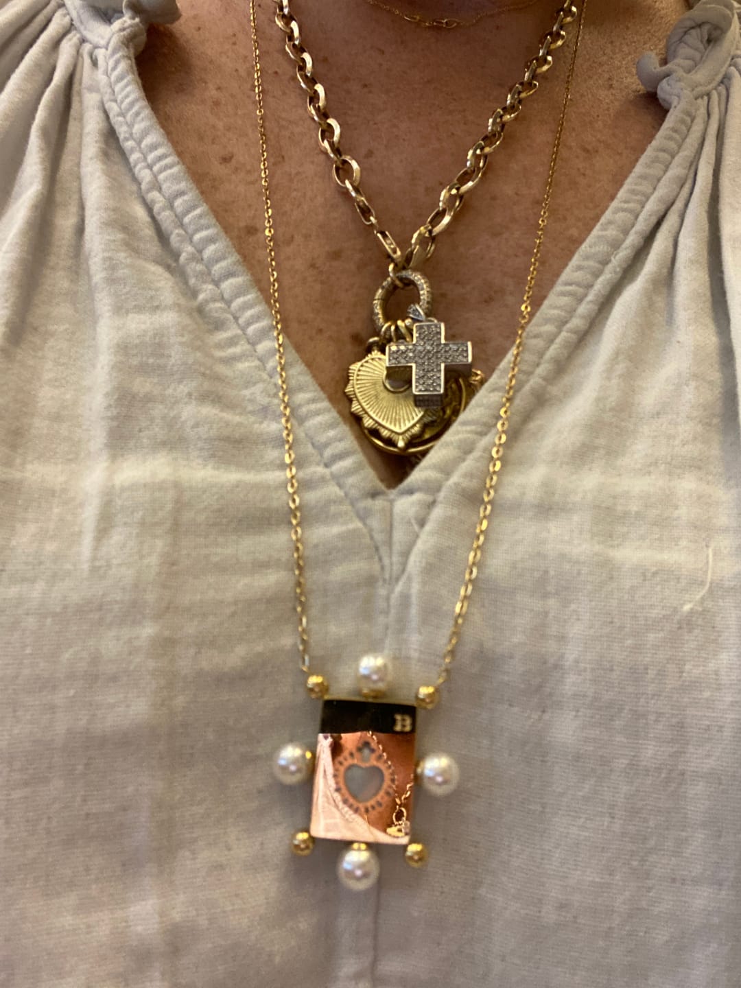 Customer photo review of ONE double sided scapular -CHAIN-