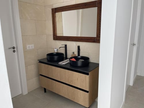 Customer photo review of Conjunto Mueble de Baño de 90cm con Auxiliares a Juego