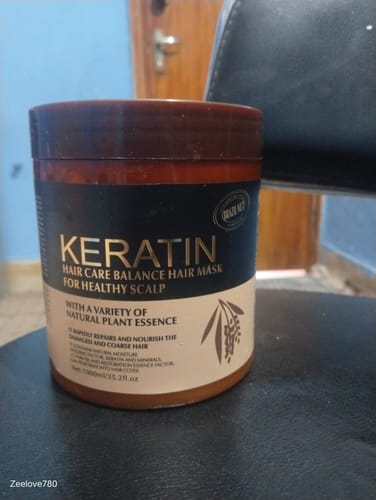 Customer photo review of Keratine Brazil Nut Brown Hair Mask 1000ml