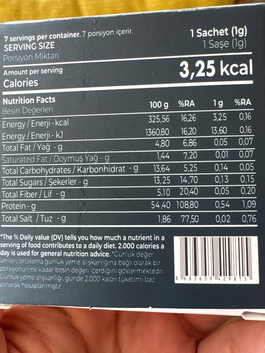 Customer photo review of 7 Günlük Buğday Çimi Suyu Tozu