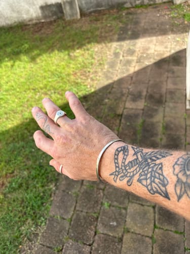 Customer photo review of Rustic Cuff Bracelets