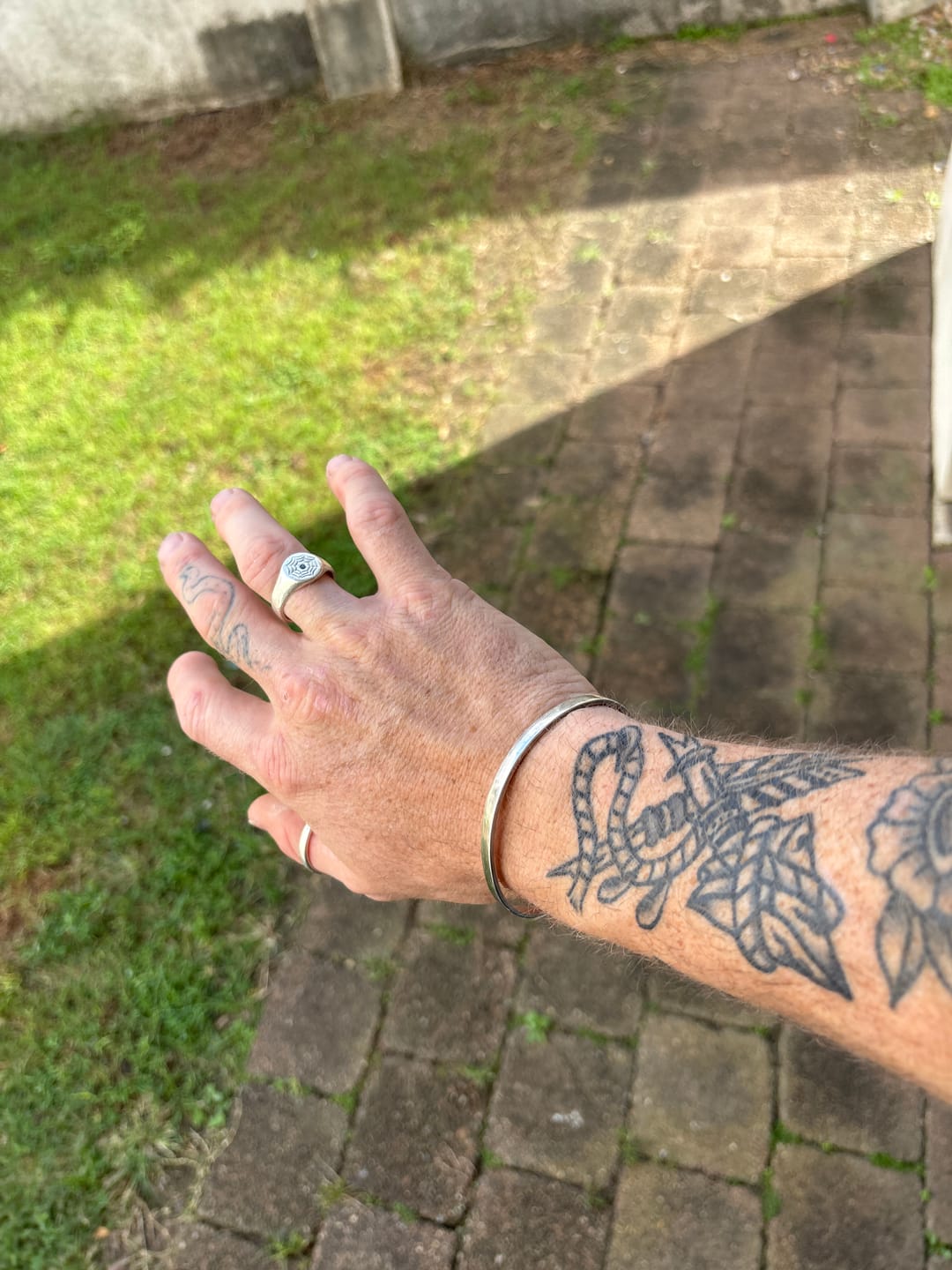 Customer photo review of Rustic Cuff Bracelets