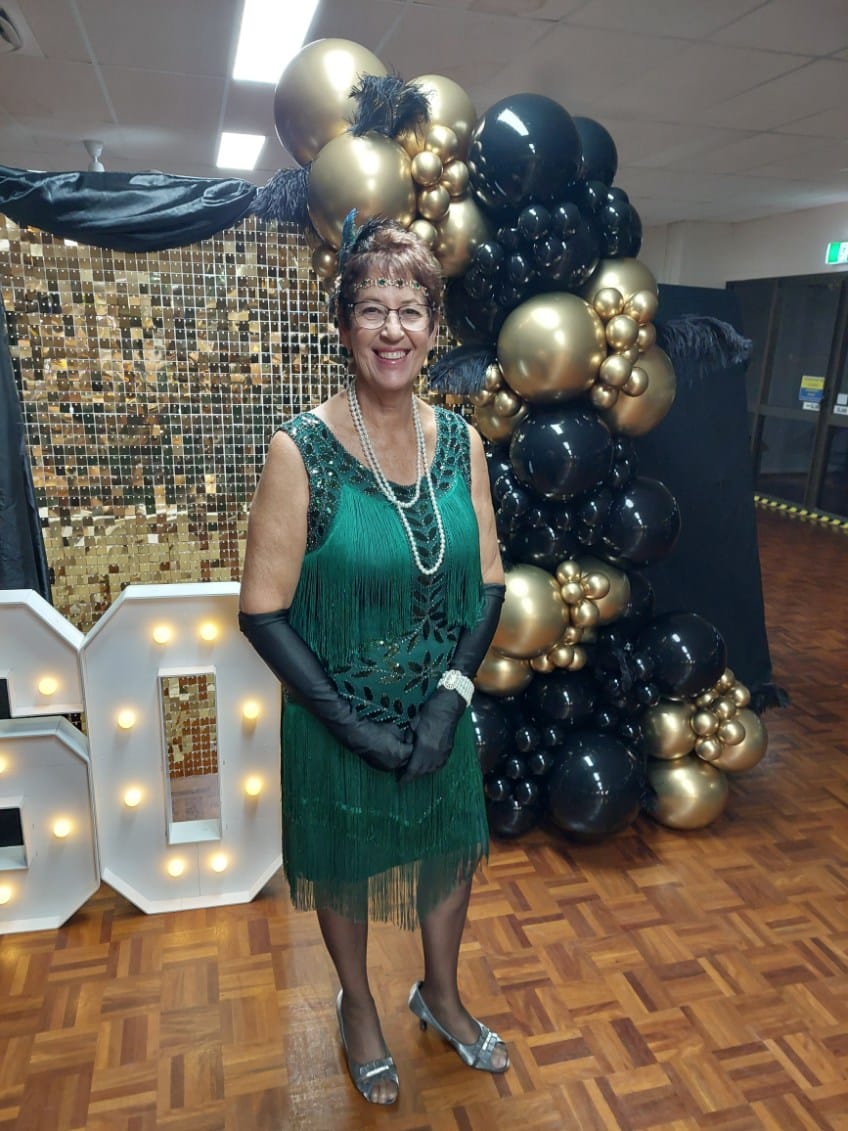 Customer photo review of Aletta Flapper Dress - Green