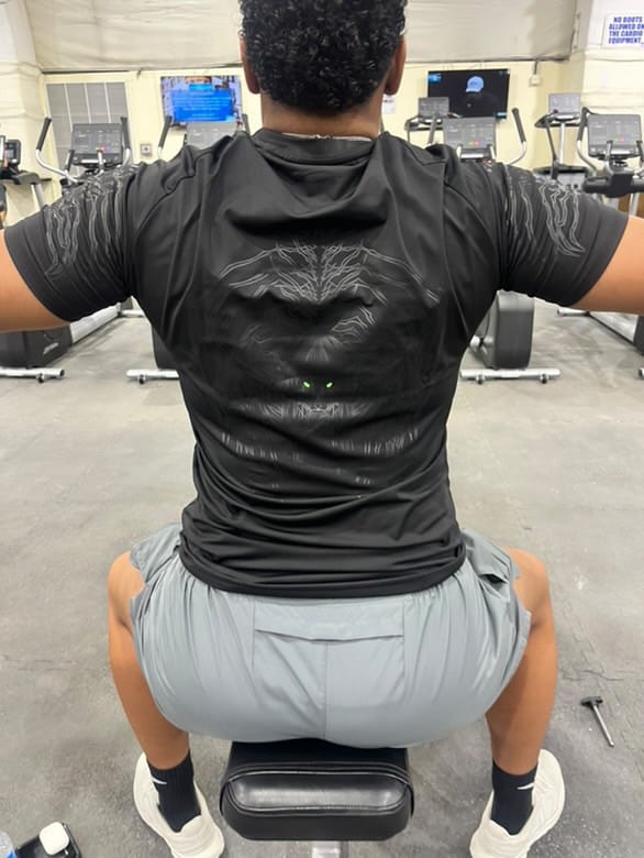 Customer photo review of Founding Compression Tee
