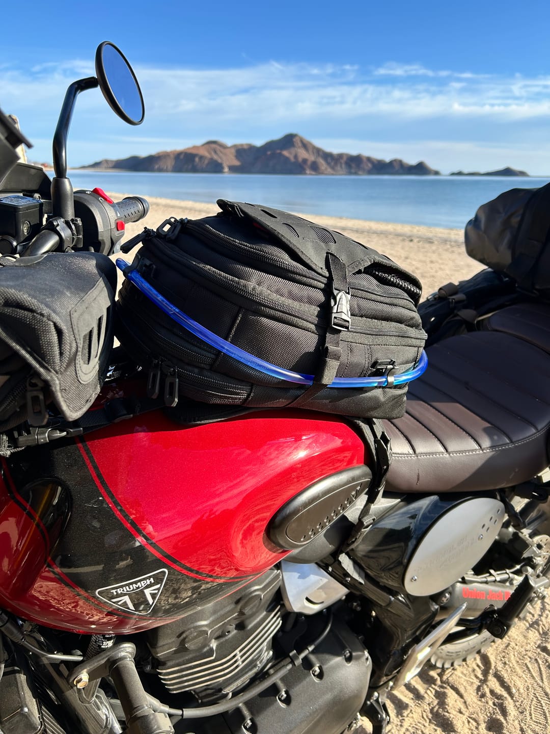 Customer photo review of 7L - Apex ADV Touring Tank Bag With Hydration Pack