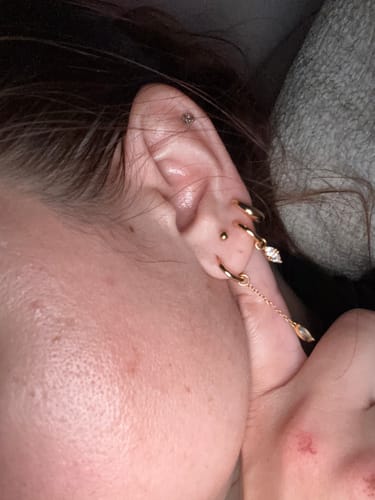 Customer photo review of Boucle d'oreille Or Nubie