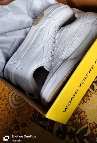 Customer photo review of OTTO Ray White Men's casual sneaker
