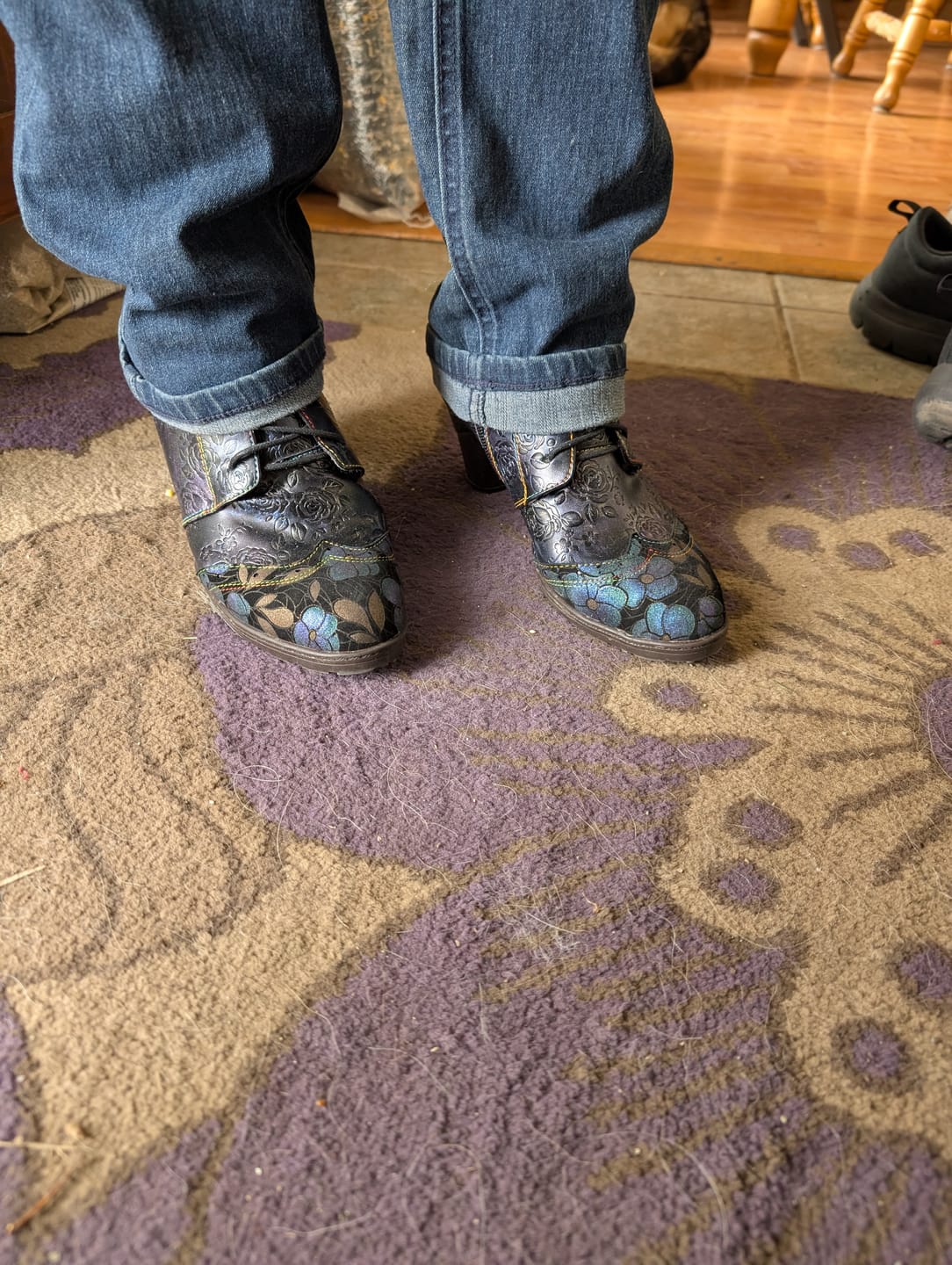 Customer photo review of Vintage Comfortable Genuine Leather Boots