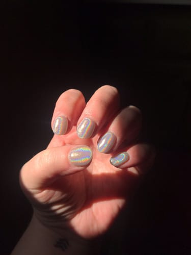 Customer photo review of D1384 Prismatic Overlay Dip Powder