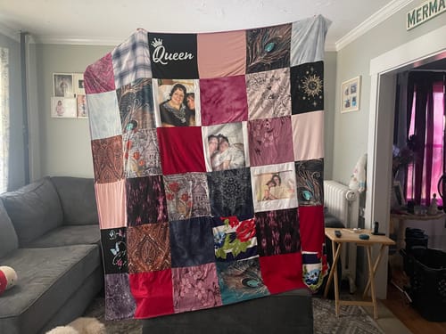 Customer photo review of Premium T Shirt Quilt