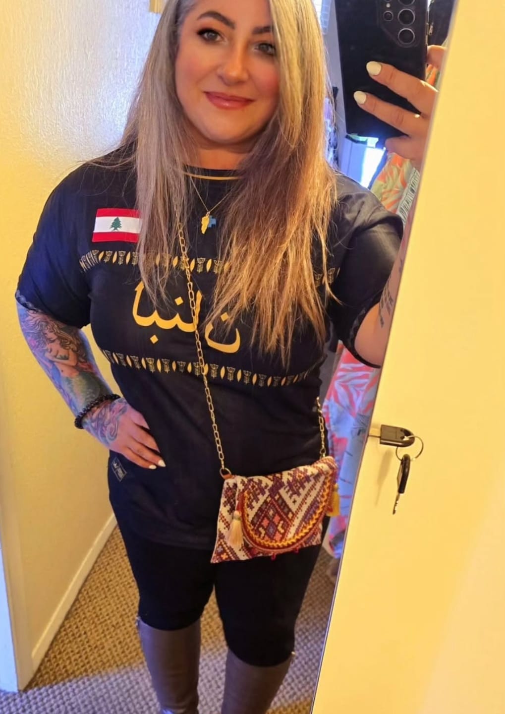 Customer photo review of Lebanon Custom Football Jersey