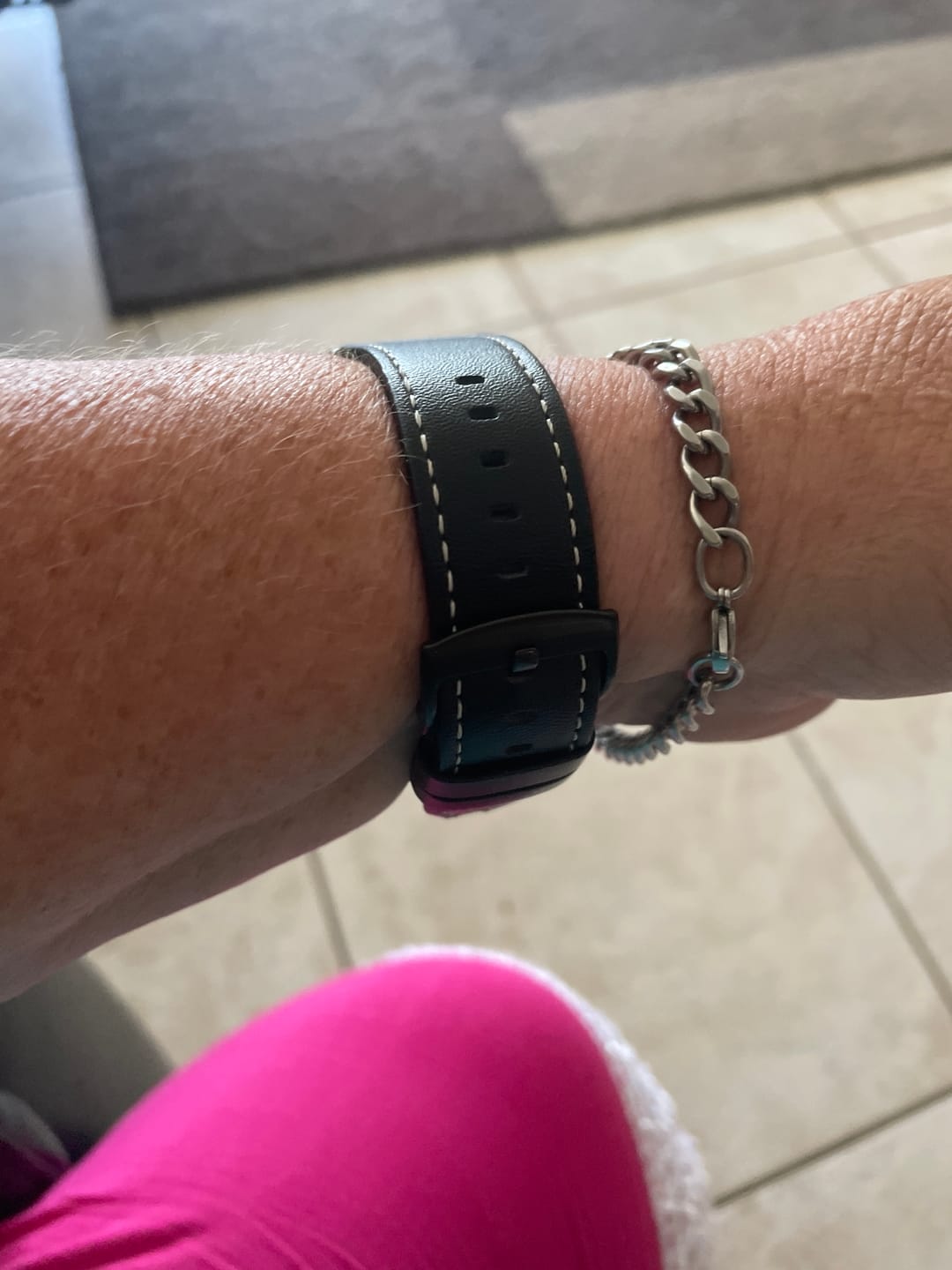 Customer photo review of Black Leather Loop
