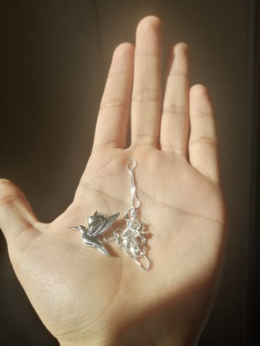 Customer photo review of Collar de colibri grande