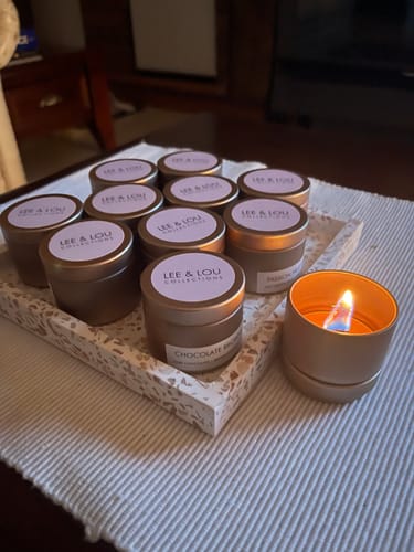 Customer photo review of THE DISCOVERY SET - 18 Sample Candles