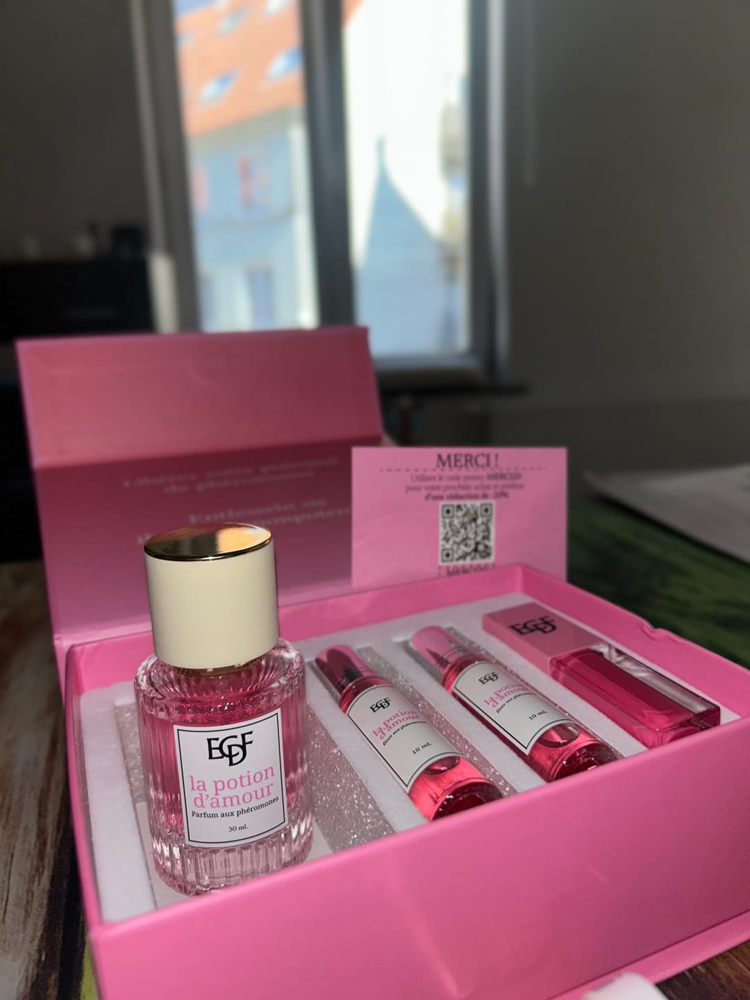 Customer photo review of Coffret aux phéromones