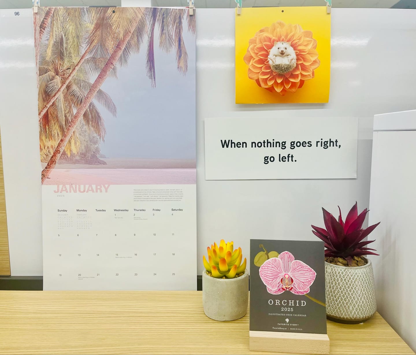 Customer photo review of 2025 Desk Calendar