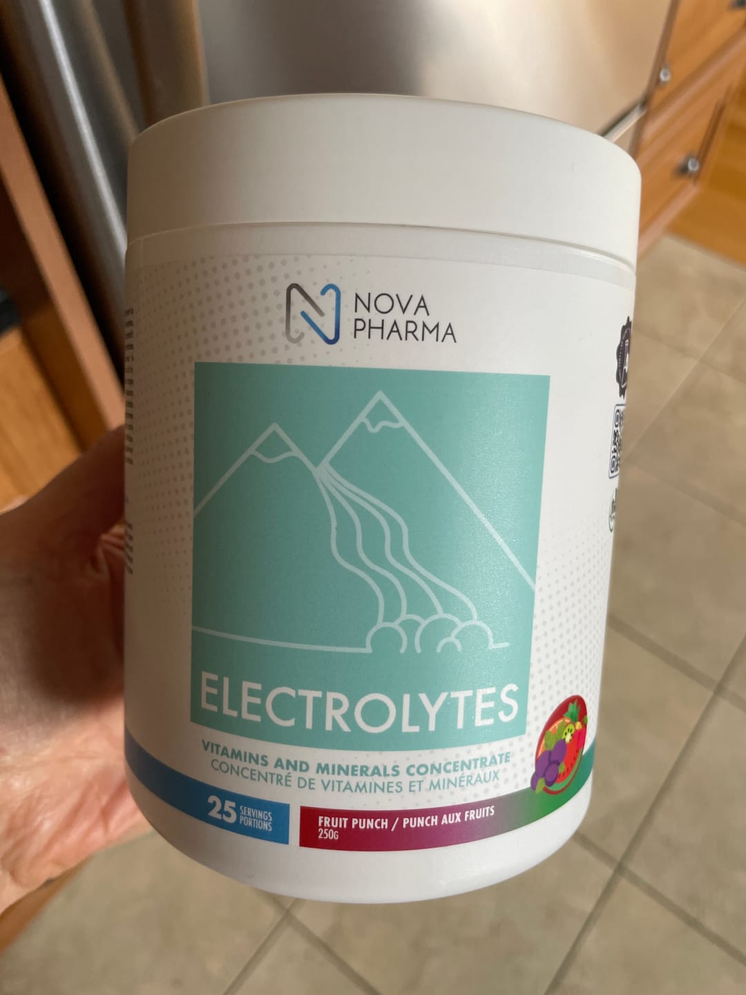 Customer photo review of Nova Pharma - Électrolytes 250g