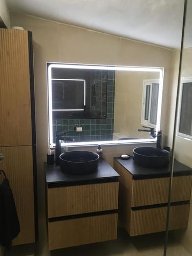 Customer photo review of Conjunto Mueble de Baño de 90cm con Auxiliares a Juego