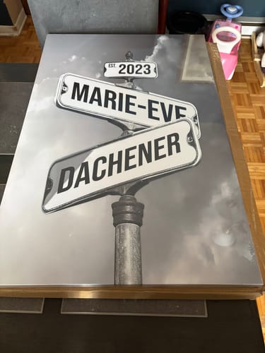 Customer photo review of COUPLES DATE OF LOVE by Cstm Canvas