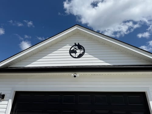 Customer photo review of Personalized German Shepherd Metal Wall Decor, Cut Metal Sign, Metal Wall Art, Metal House Sign, Metal Laser Cut Metal Signs Custom Gift Ideas