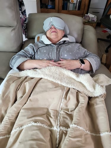 Customer photo review of Original Thera Pillow™ | Traction Massager