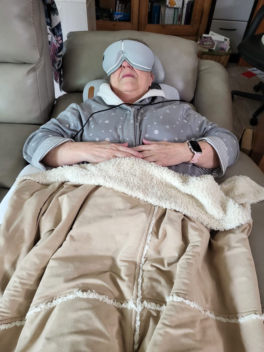 Customer photo review of Original Thera Pillow™ | Traction Massager