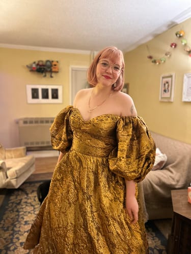 Customer photo review of Autumn Leaves Gown