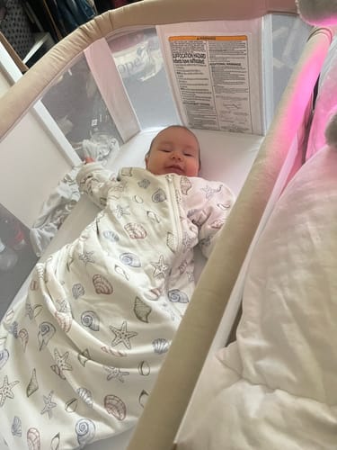 Customer photo review of Organic Cotton & Camel Wool Long Sleeve Sleep Sack 1.0 TOG - Shell