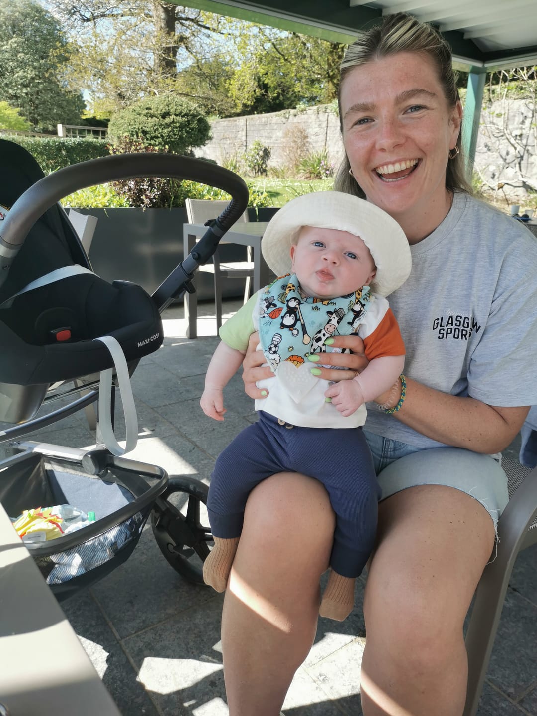 Customer photo review of Cheers Teething Bib
