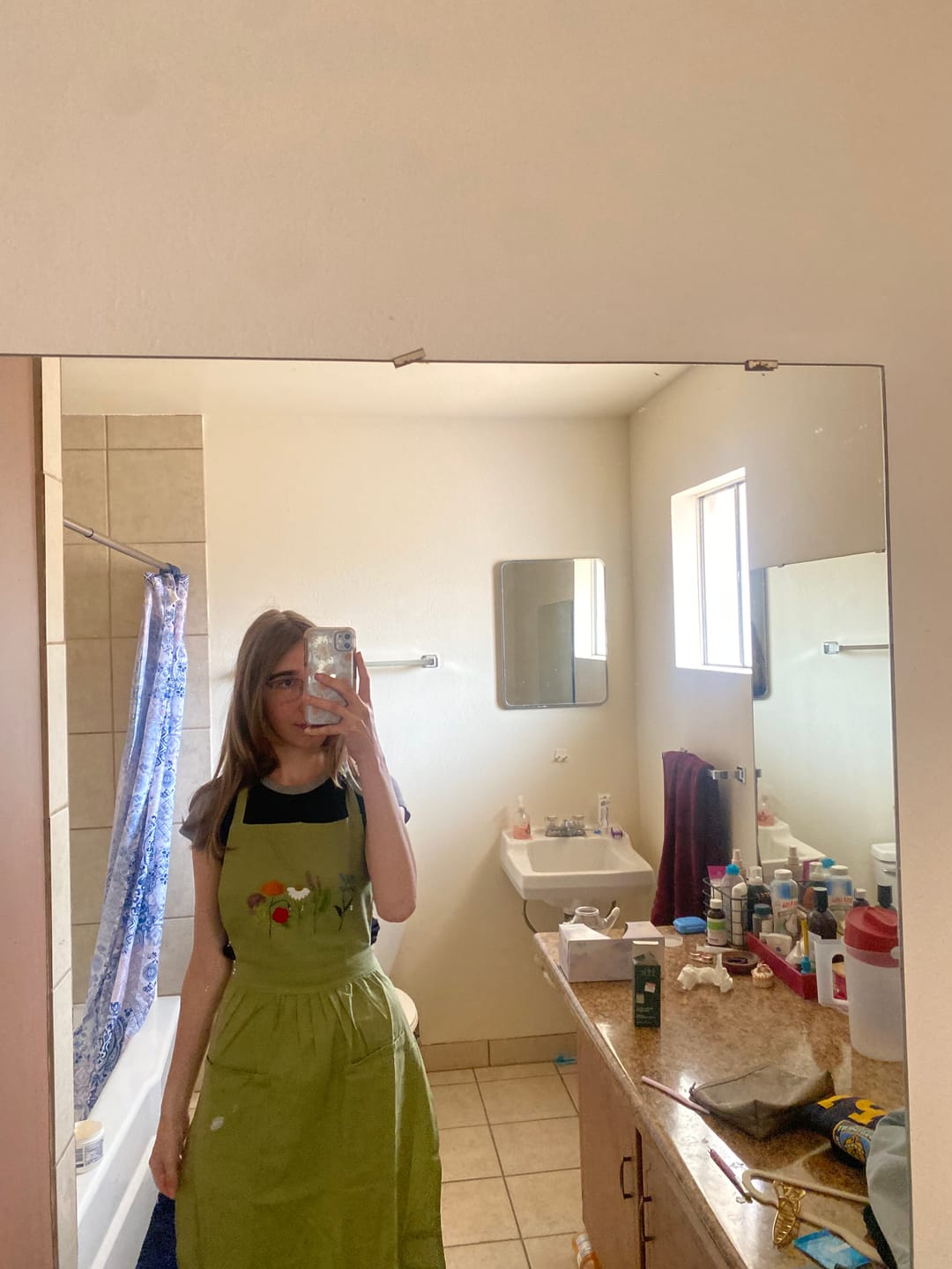 Customer photo review of Embroidered Apron Dress (APRIL PREORDER)