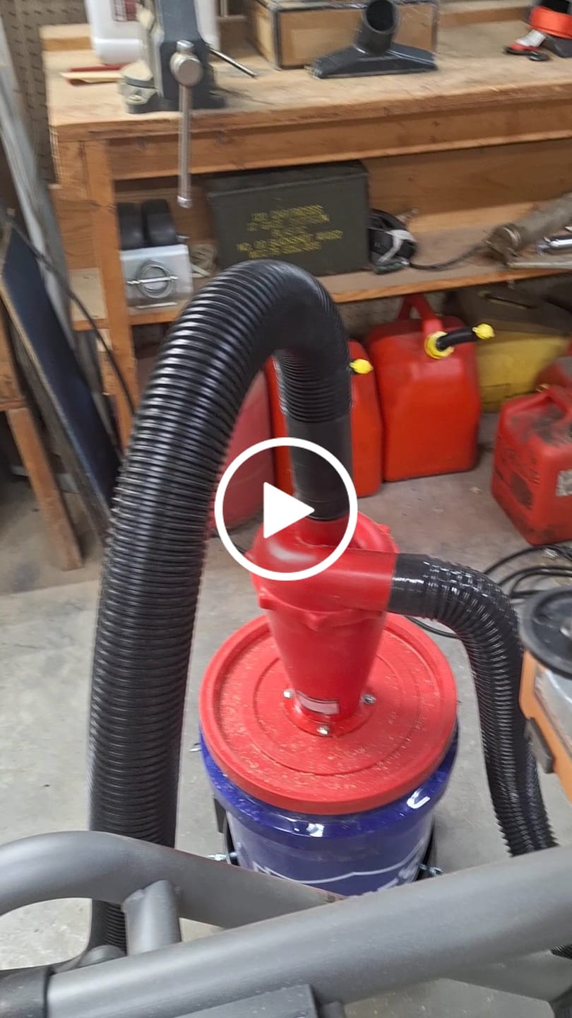 Customer video review of Ridgid 12" Sliding Miter Saw Dust Collection Chute (R4222)
