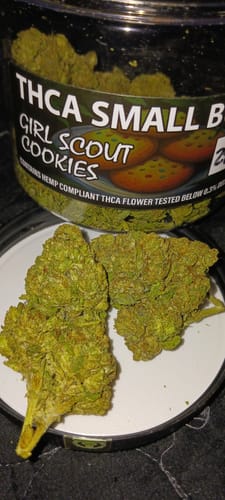Customer photo review of Girl Scout Cookies THCA Flower