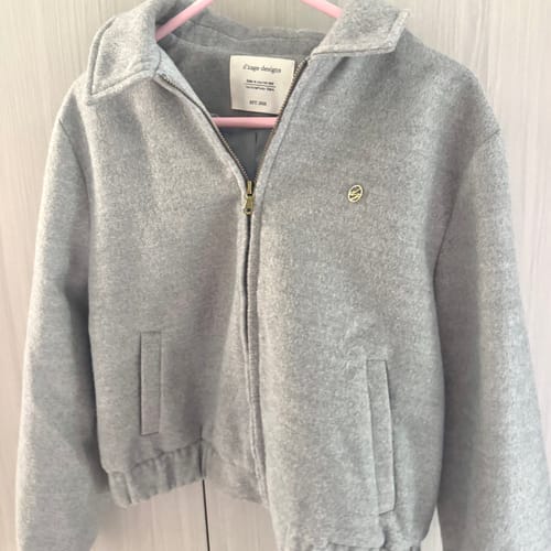 Customer photo review of Venice Wool-Like Soft Bomber Jacket