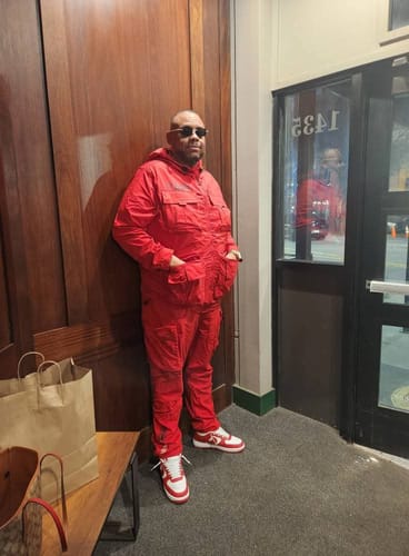 Customer photo review of Iced out moissanite Rimless Sunglasses Detroit style sunglasses