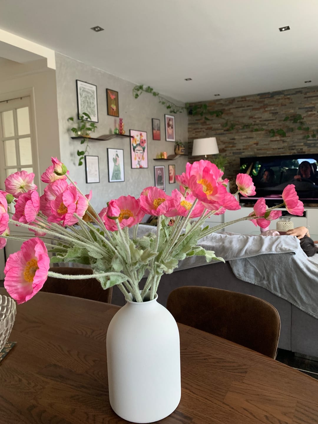 Customer photo review of Zijden Klaprozen - Roze