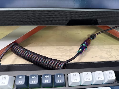 Customer photo review of Keychron高級飛行員螺旋航插線