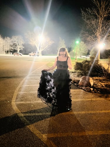 Joshelin B. review of Anastasia Navy Gown by Bronx and Banco - RENTAL image 1 out of 3