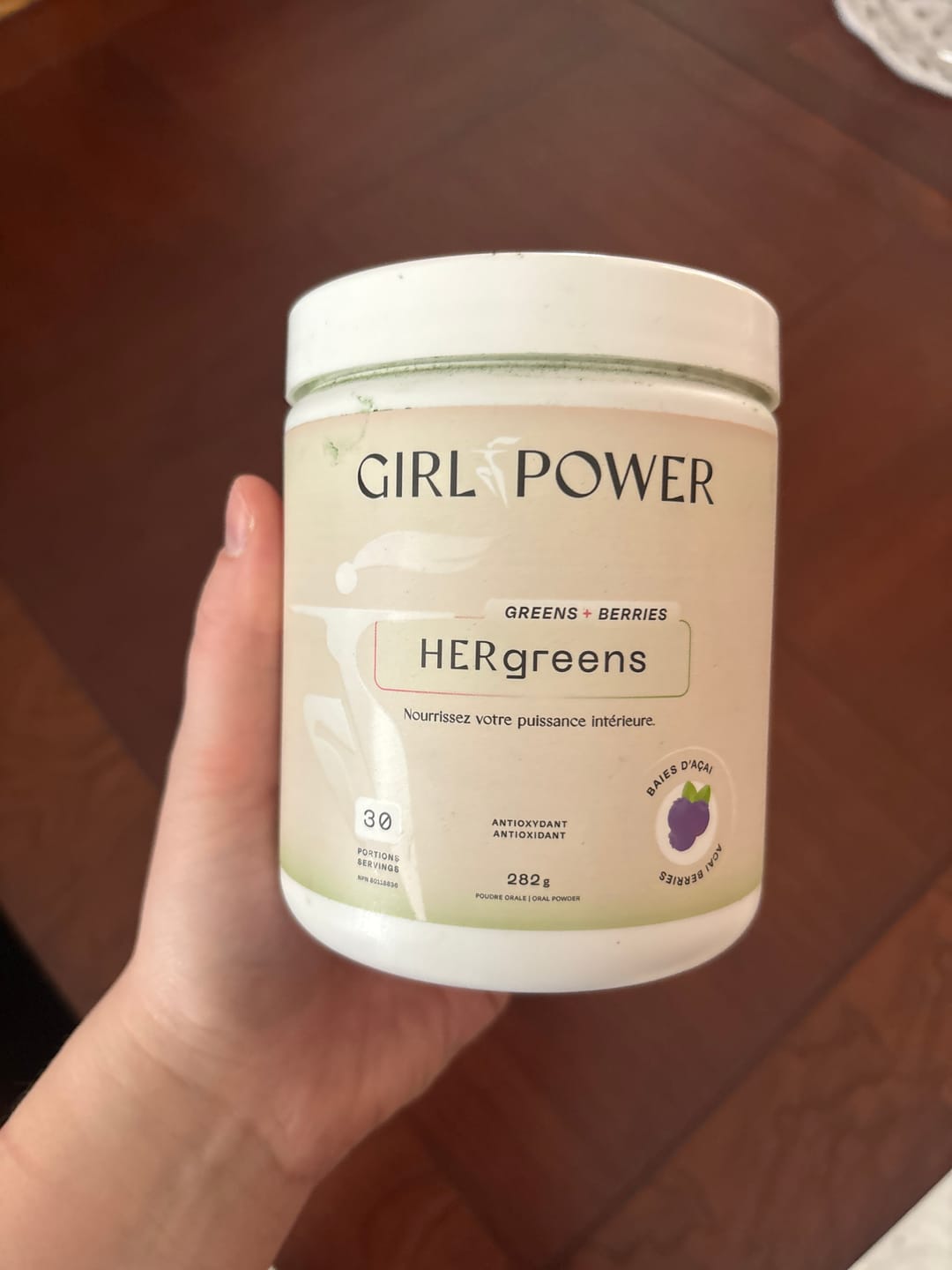 Customer photo review of Girl Power - HERgreens 300g