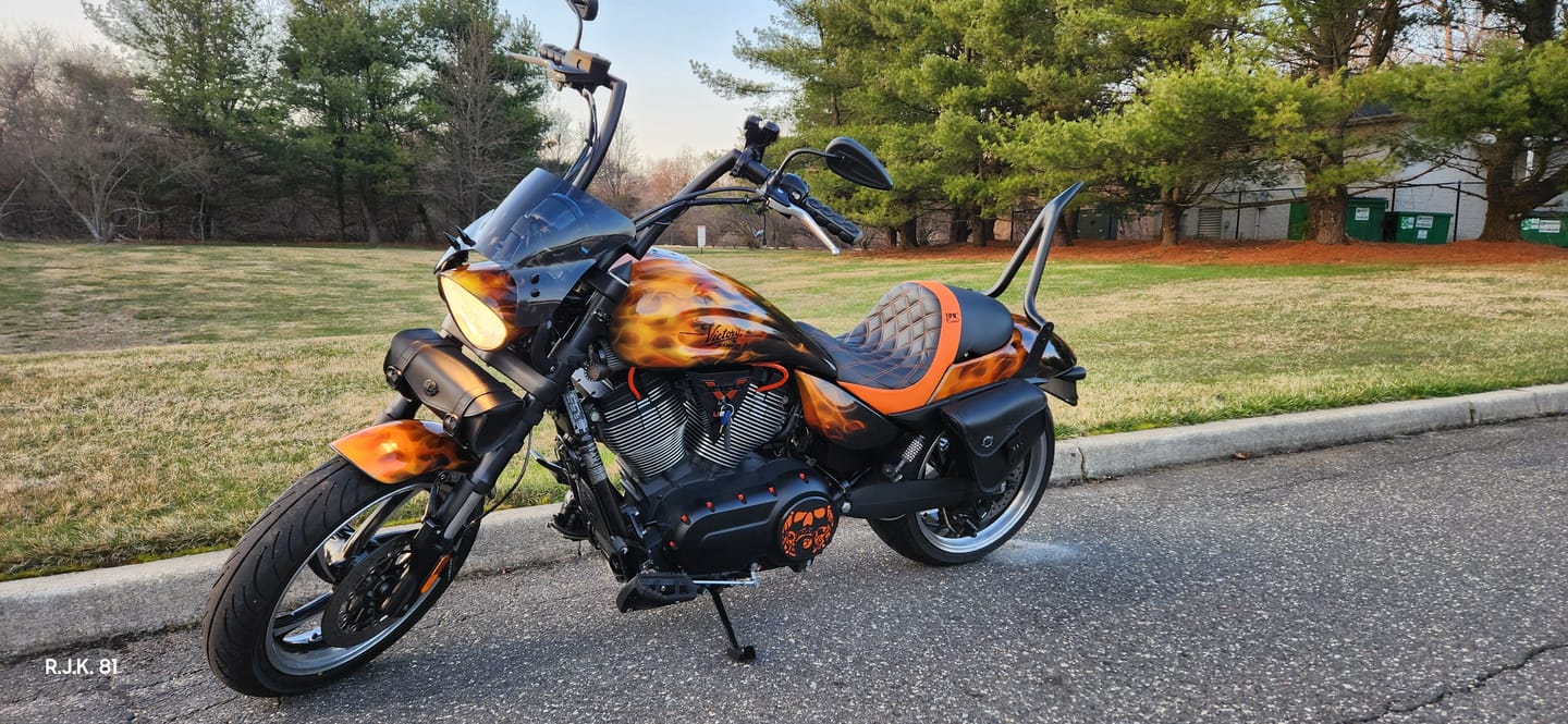 Customer photo review of 3L - Digilock Motorcycle Swingarm Bag for Harley Softail
