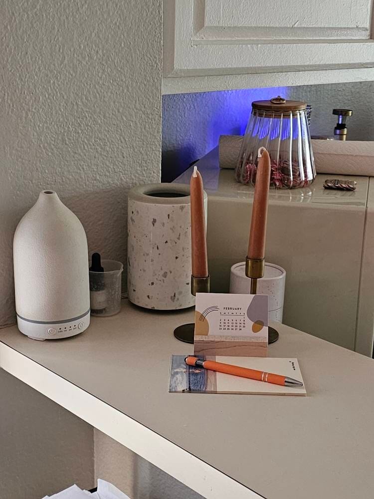Customer photo review of 2025 Mini Desk Calendar