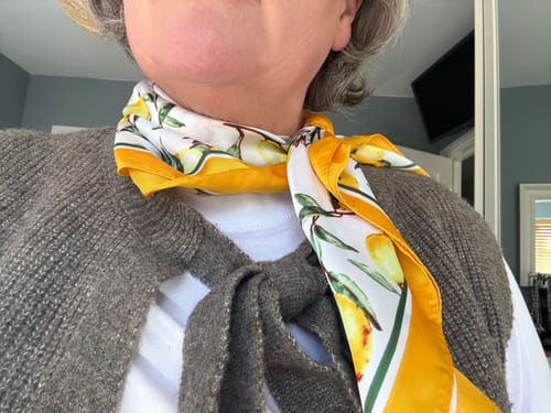 Customer photo review of Limoncello Bag Scarf