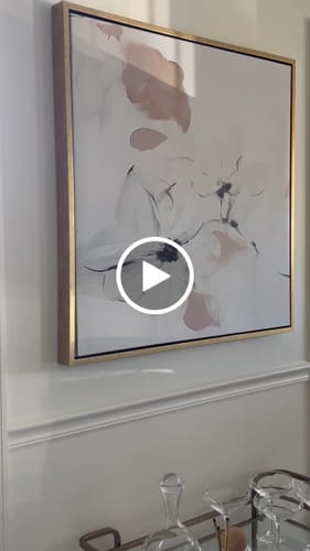 Customer video review of White Whispers Canvas Art