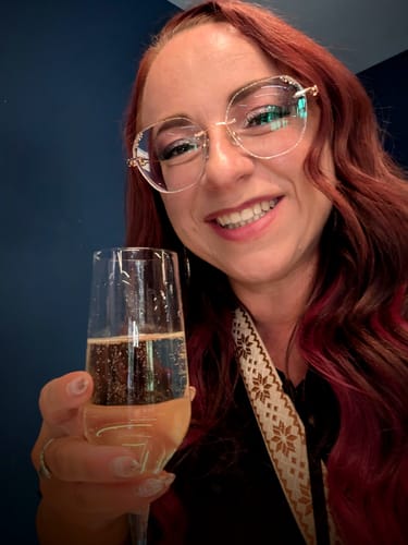 Customer photo review of Glitter Eyeglasses