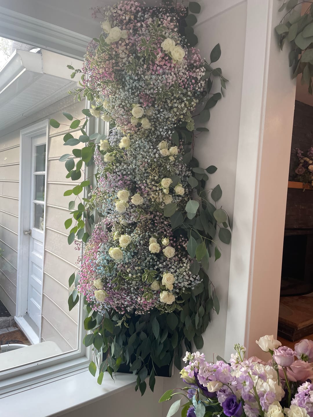 Customer photo review of Pastel Rainbow Tinted Baby's Breath