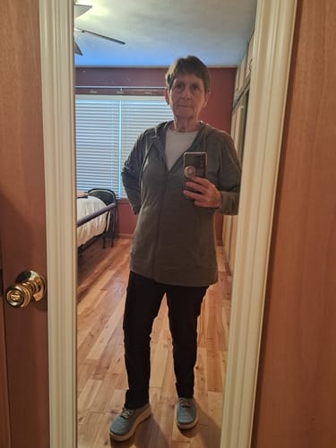 Customer photo review of Ryann Hoodie - Graphite Heather