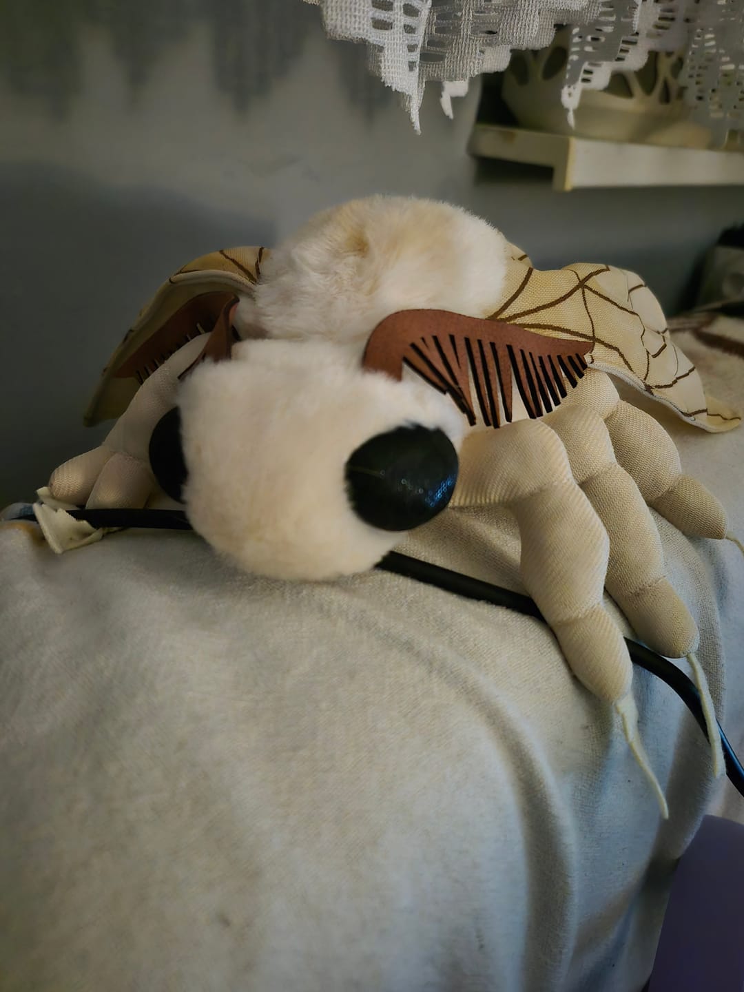 Customer photo review of Silk Moth Soft Stuffed Plush Toy